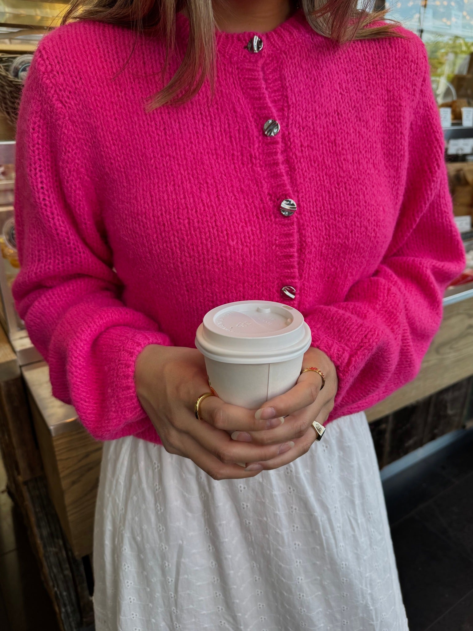 VICHOCA Knit Cardigan - Love Potion